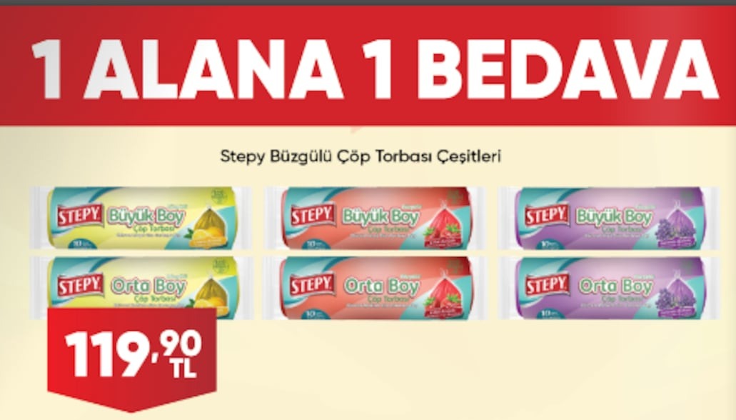 Stepy Büzgülü Çöp Torbası Çeşitleri