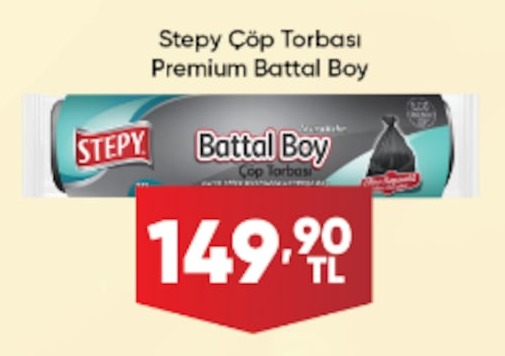 Stepy Çöp Torbası Premium Battal Boy