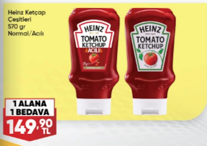 Heinz Ketçap Çeşitleri 570Gr Normal/Acılı