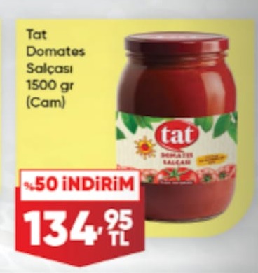 Tat Domates Salçası 1500 Gr