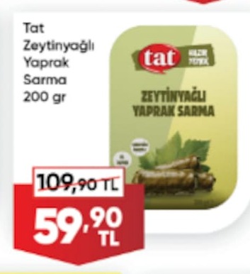 Tat Zeytinyağlı Yaprak Sarma 200G