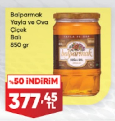 Balparmak Yayla Ve Ova Çiçek Balı 850G