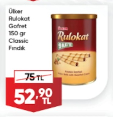 Ülker Rulokat Gofret 150 Gr Classic Fındık