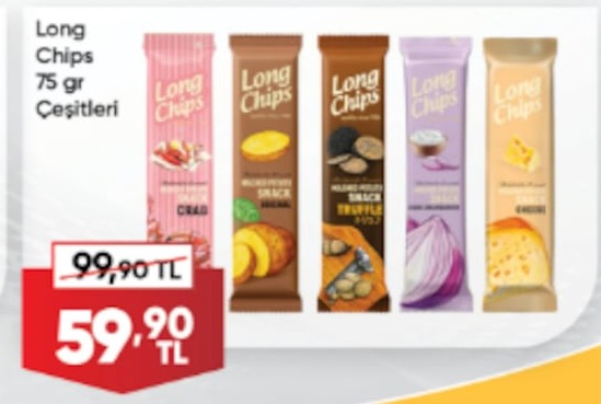 Long Chips Çeşitleri 75 Gr
