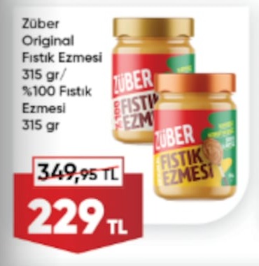 Züber Original Fıstık Ezmesi 315Gr