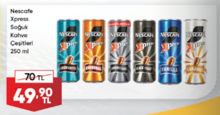 Nescafe Xpress Soğuk Kahve Çeşitleri 250Ml