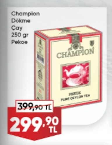 Champion Dökme Çay 250 Gr Pekoe