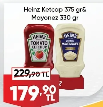 Heinz Ketçap 375 Gr& Mayonez 330 Gr