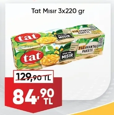 Tat Mısır 3X220 Gr