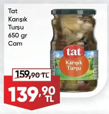Tat Karışık Turşu 650 Gr Cam
