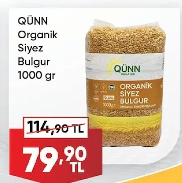 Qünn Organik Siyez Bulgur 1000 Gr
