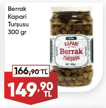 Berrak Kapari Turşusu 300 Gr