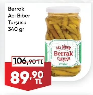 Berrak Acı Biber Turşusu 340 Gr
