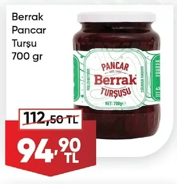 Berrak Pancar Turşu 700 Gr