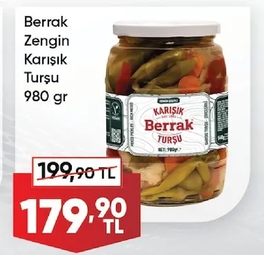 Berrak Zengin Karışık Turşu 980 Gr
