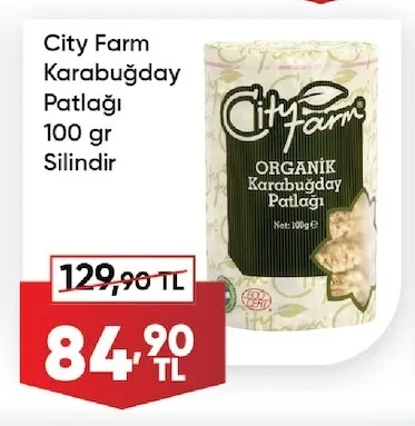 City Farm Karabuğday Patlağı 100 Gr Silindir