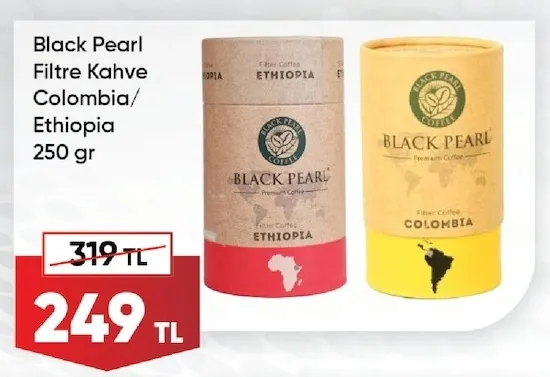 Black Pearl Filtre Kahve Colombia/Ethiopia 250 Gr
