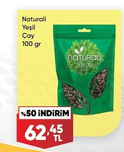 Naturali Yeşil Çay 100 Gr