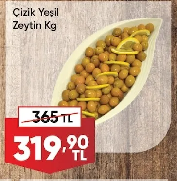Çizik Yeşil Zeytin Kg