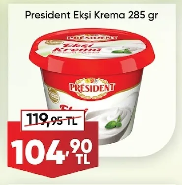 President Ekşi Krema 285 Gr