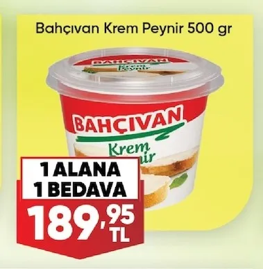 Bahçıvan Krem Peynir 500 Gr