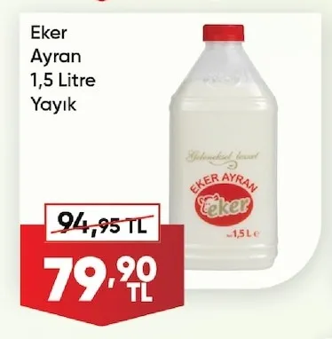 Eker Ayran 1,5 Litre Yayık