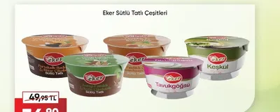 Eker Sütlü Tatlı Çeşitleri