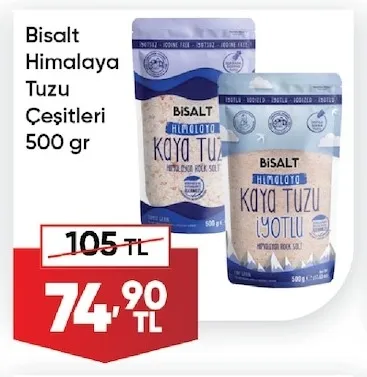 Bisalt Himalaya Tuzu Çeşitleri 500 Gr