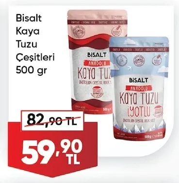 Bisalt Kaya Tuzu Çeşitleri 500 Gr