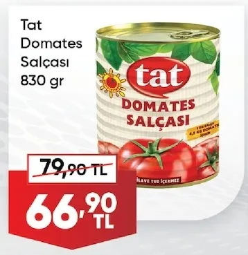 Tat Domates Salçası 830 Gr