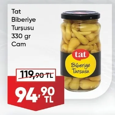 Tat Biberiye Turşusu 330 Gr Cam