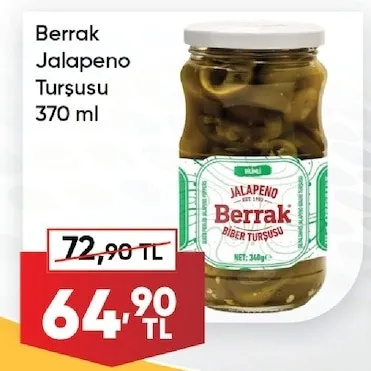 Berrak Jalapeno Turşusu 370 Ml
