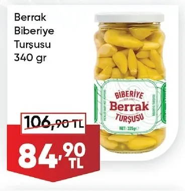 Berrak Biberiye Turşusu 340 Gr
