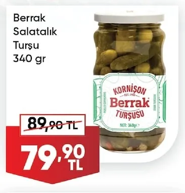 Berrak Salatalık Turşu 340 Gr