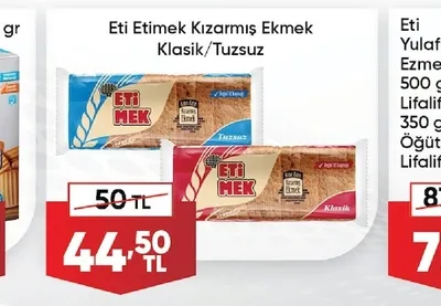 Eti Etimek Kızarmış Ekmek Klasik/Tuzsuz