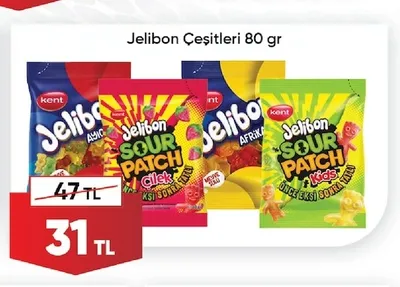 Jelibon Çeşitleri 80 Gr