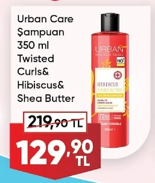 Urban Care Şampuan 350 Ml Twisted Curls& Hibiscus& Shea Butter