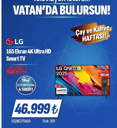 Lg 165 Ekran 4K Ultra Hd Smart Tv