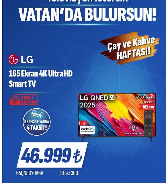 Lg 165 Ekran 4K Ultra Hd Smart Tv