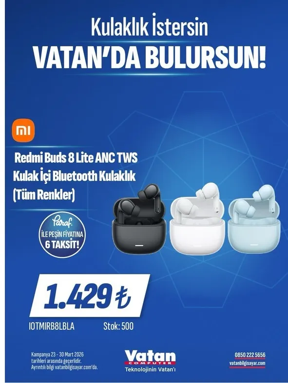 Xiaomi Redmi Buds 8 Lite Anc Tws Kulak İçi Bluetooth Kulaklık