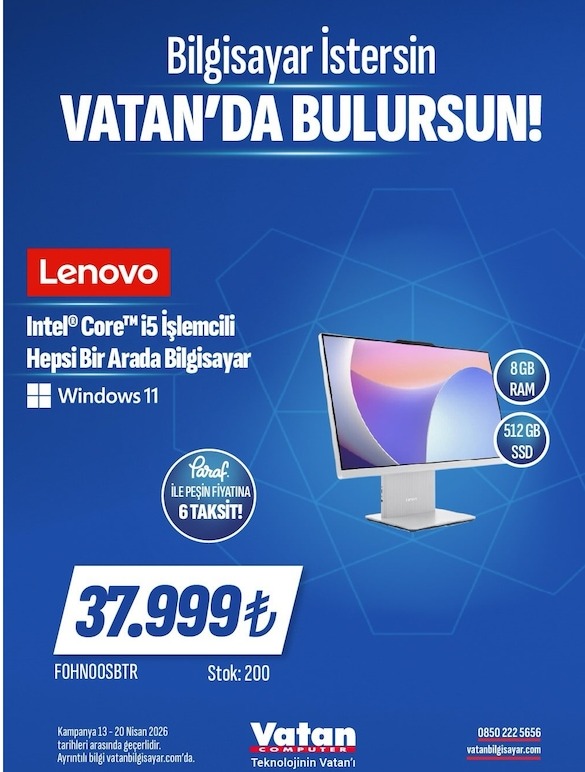 Intel Core I5 Işlemcili Hepsi Bir Arada Bilgisayar