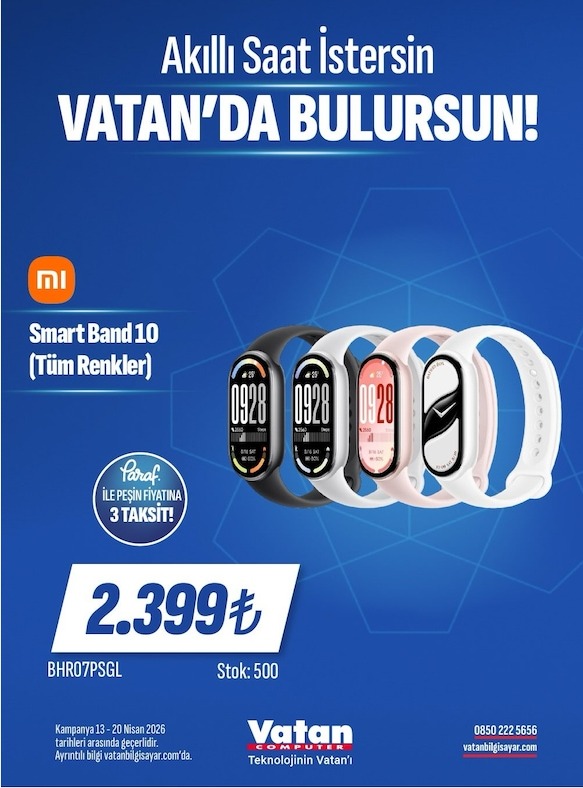 Mi Smart Band 10 (Tüm Renkler)