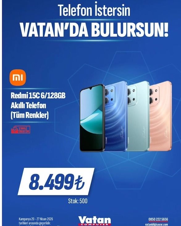 Xiaomi Redmi 15C 6/128Gb Akıllı Telefon