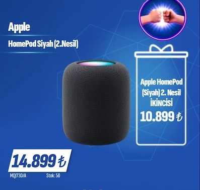 Apple Homepod Siyah (2.Nesil)