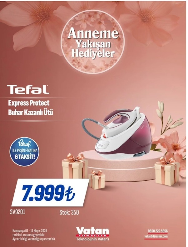 Tefal Express Protect Buhar Kazanlı Ütü Sv9201