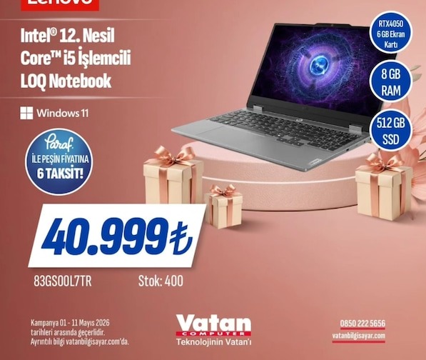 Lenovo Intel Core I5 Loq Notebook