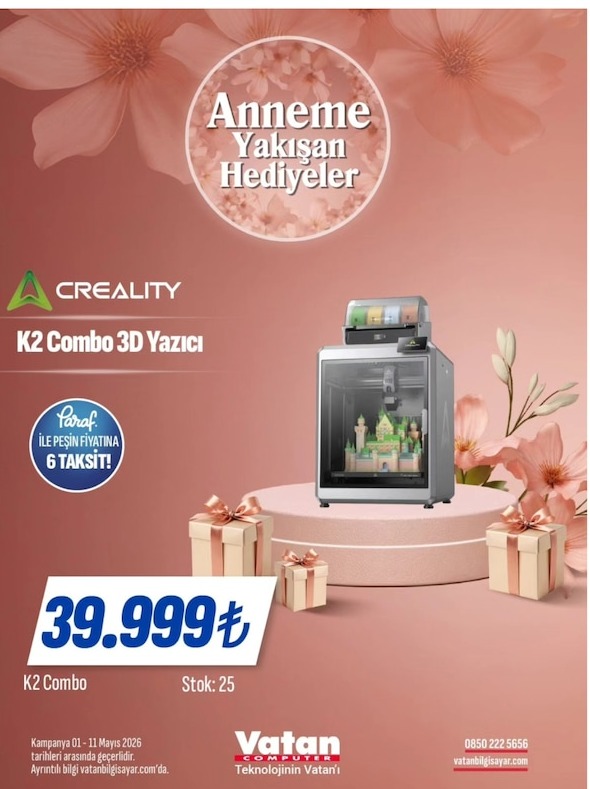 Creality K2 Combo 3D Yazıcı