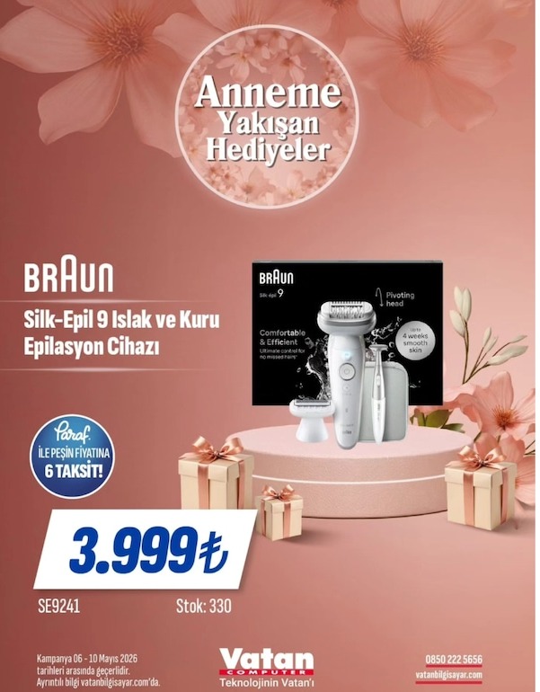 Braun Silk-Epil 9 Islak Ve Kuru Epilasyon Cihazı