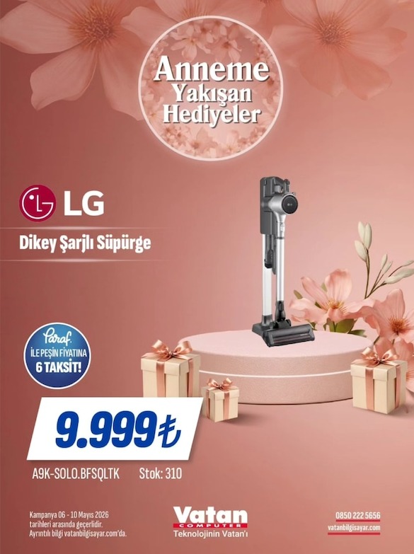 Lg Dikey Şarjlı Süpürge