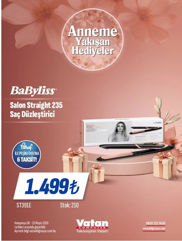 Babyliss Salon Straight 235 Saç Düzleştirici